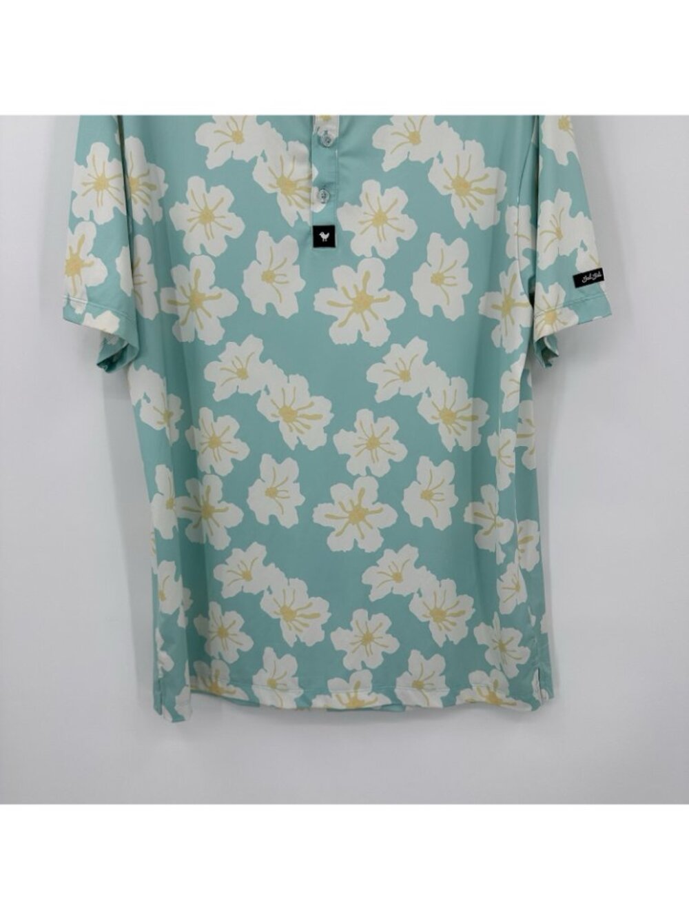 BAD BIRDIE superbloom floral performance golf polo shirt XL short sleeve - Picture 6 of 10